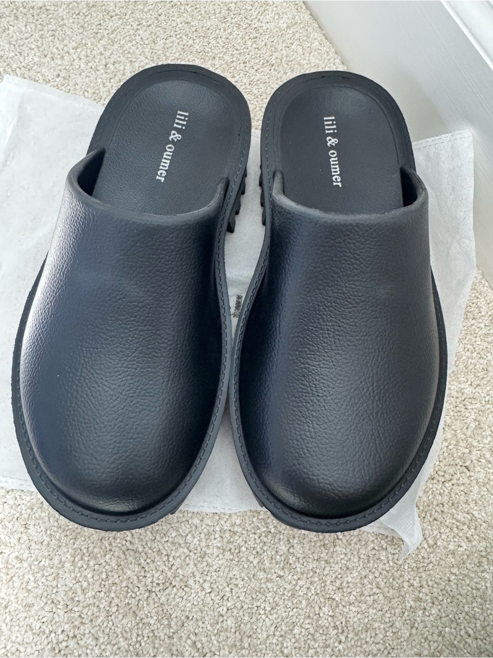 Lili & Oumer Black Slip-On Clog NWB - Picture 2 of 4
